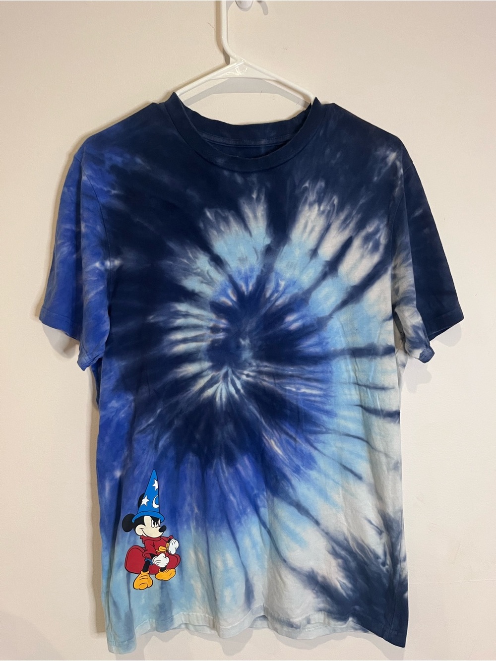 Disney and Vans Blue Tie-Dye Mickey Mouse Graphic Tee